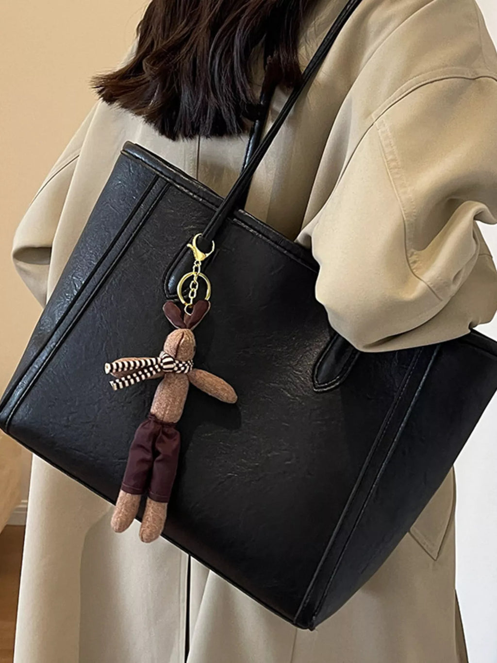 Leather Tote Shoulder Bag for Women