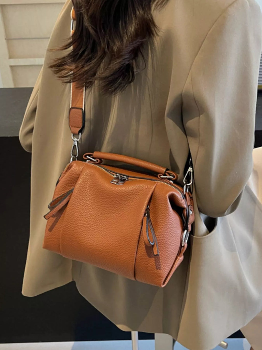 Wide Strap Crossbody Bag for Women