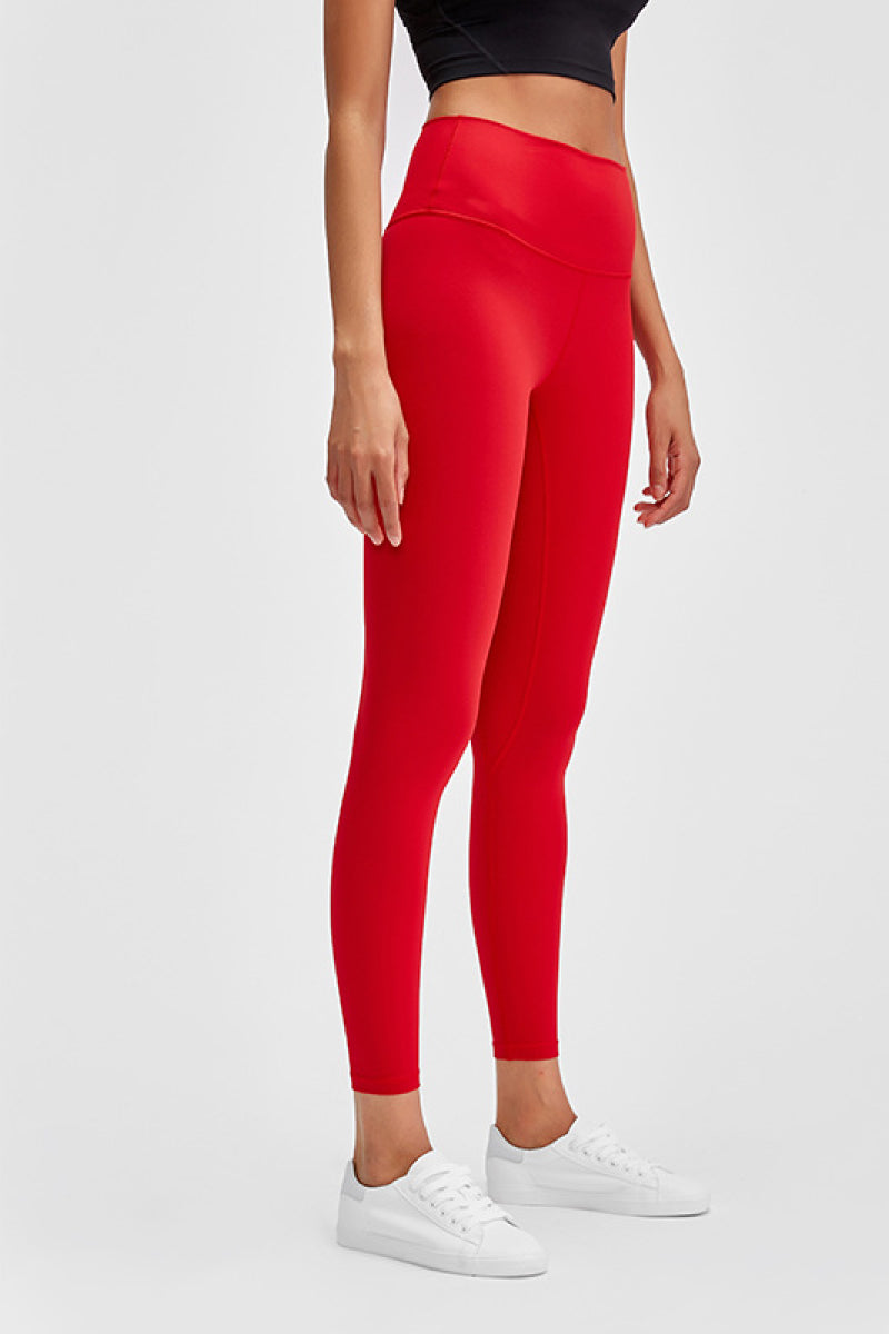 Wide Seamless Band Waist Sports Leggings in Black Cameflage for Women