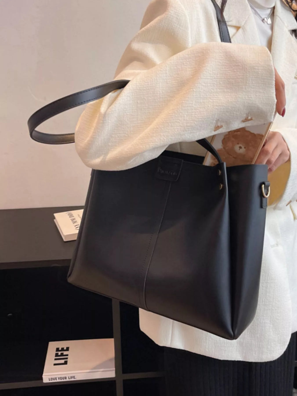 Wide Strap Shoulder Bag for Women