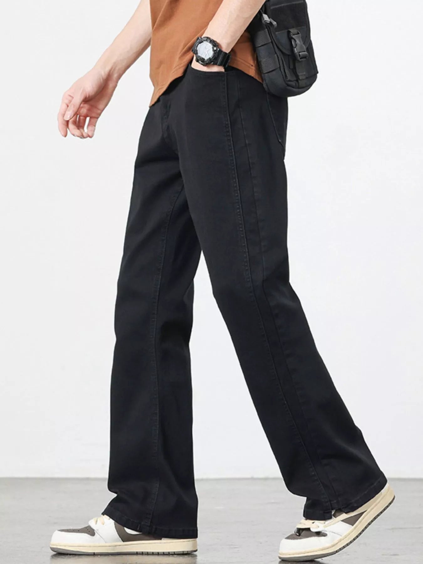 Straight Leg Jeans Plus Size in Nostalgic Blue for Men