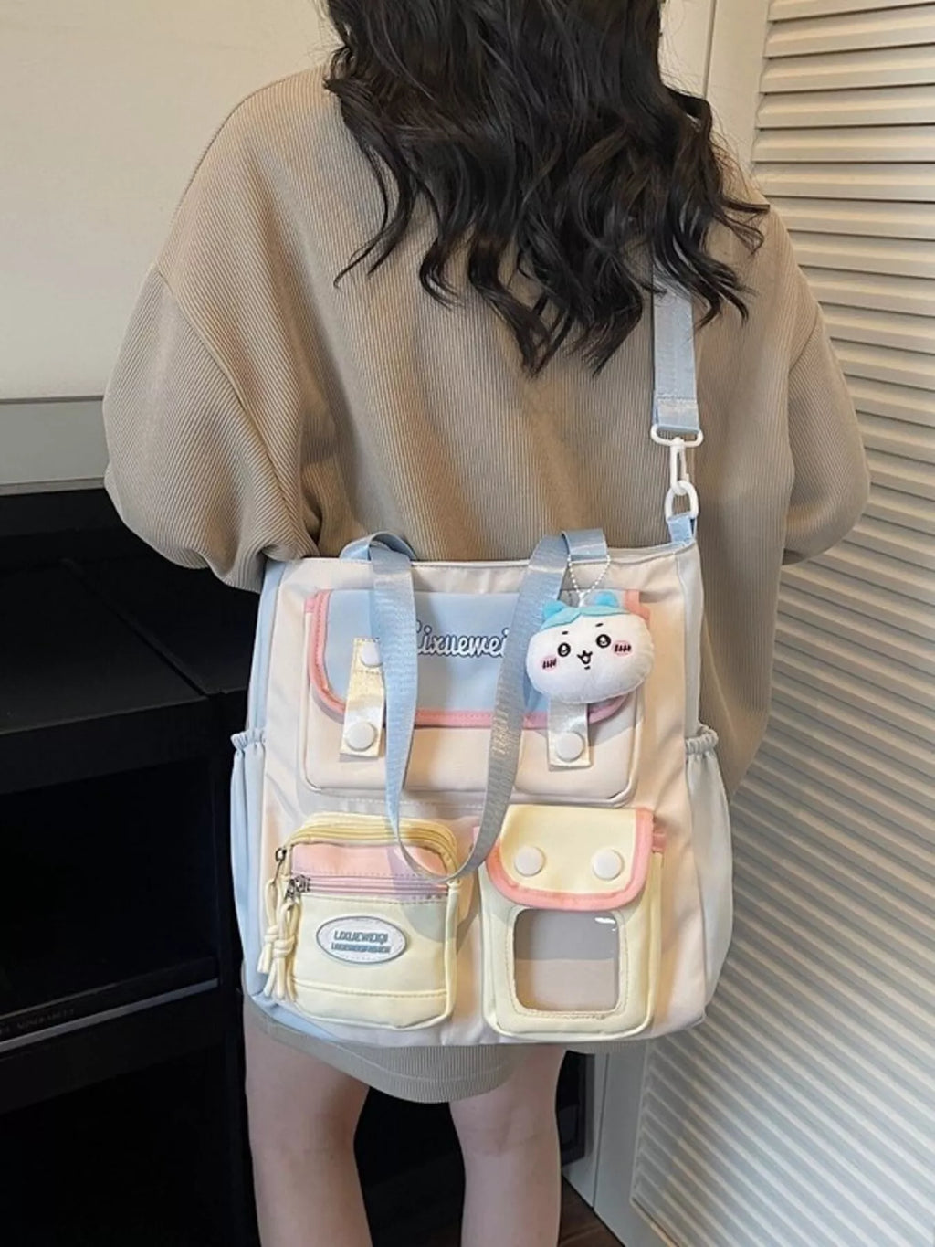 Multi-Pocket Shoulder Bag for Women