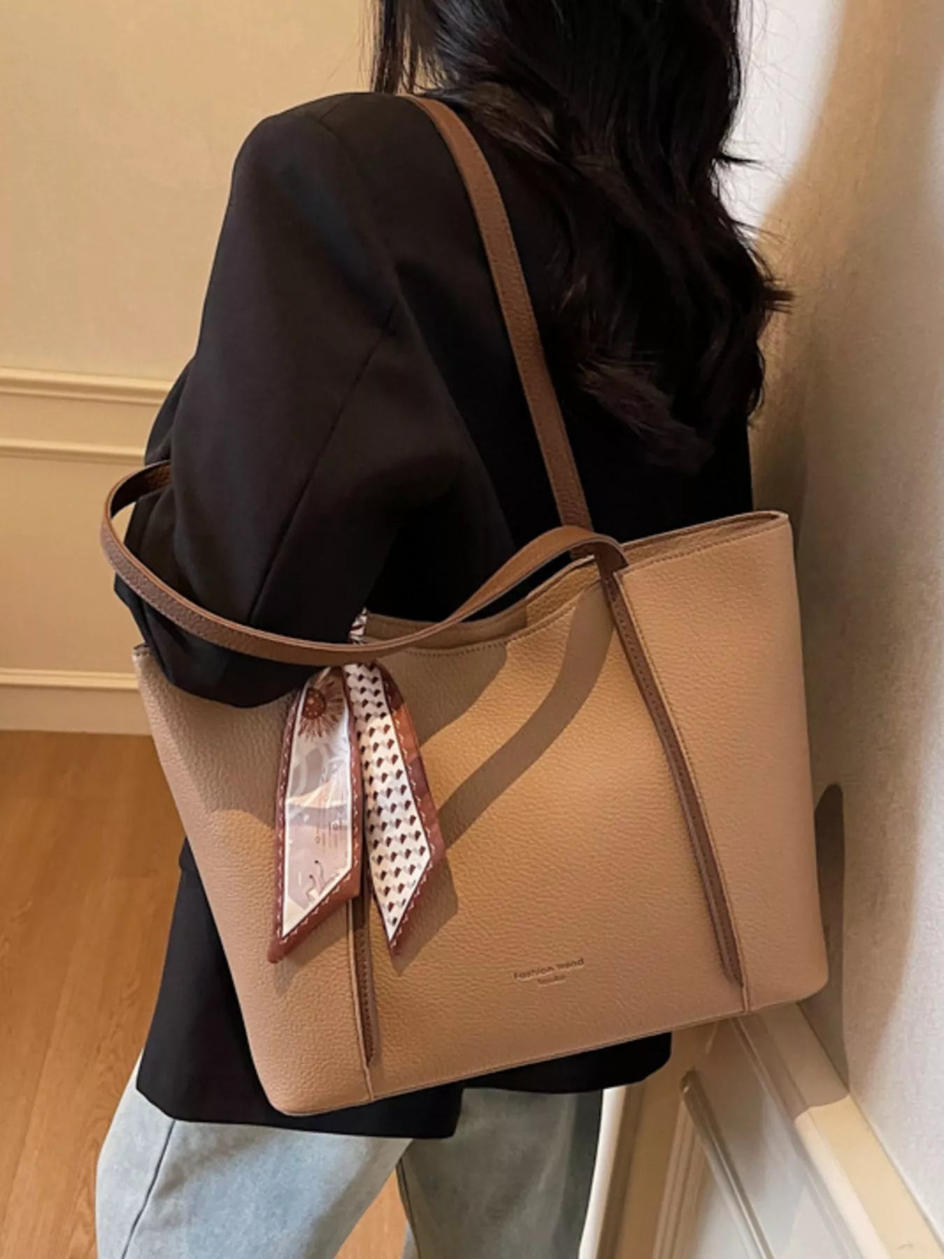 PU Leather Tote Bag for Women