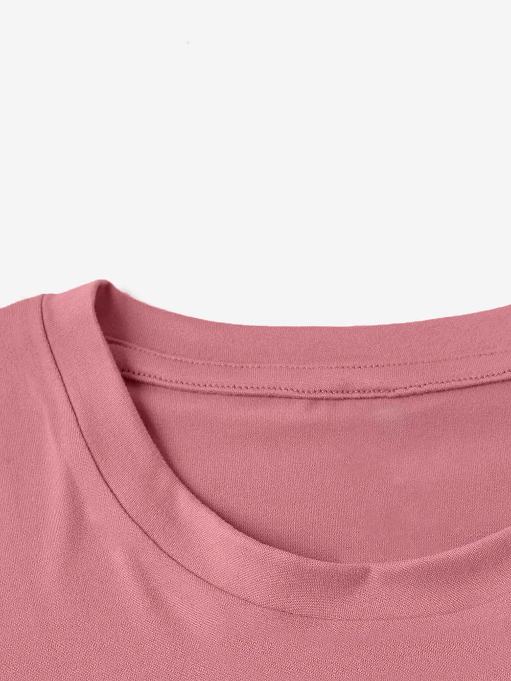 Happy Easter Round Neck Short Sleeve T-Shirt in Blush Pink in Black for Women