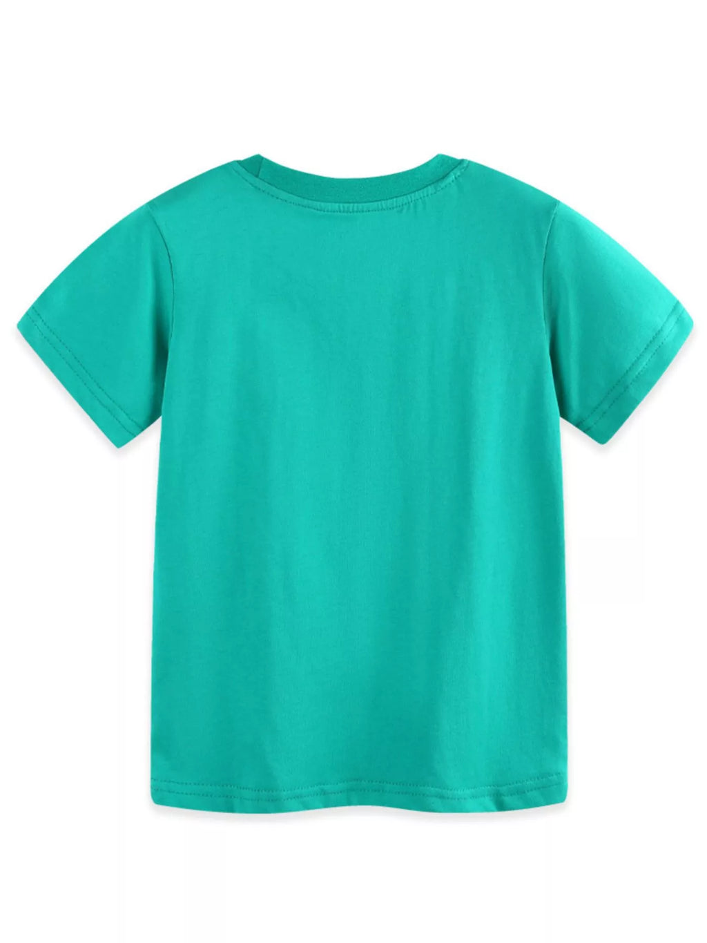 Dinosaur Print Crew Neck Short Sleeve T-Shirt for Boys