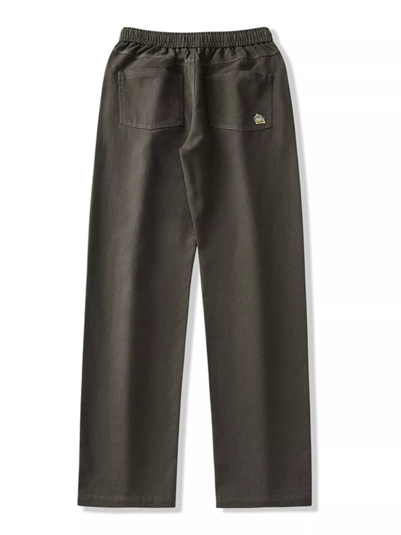 Casual Loose-Fit Drawstring Pants Plus Size in Military Green for Men