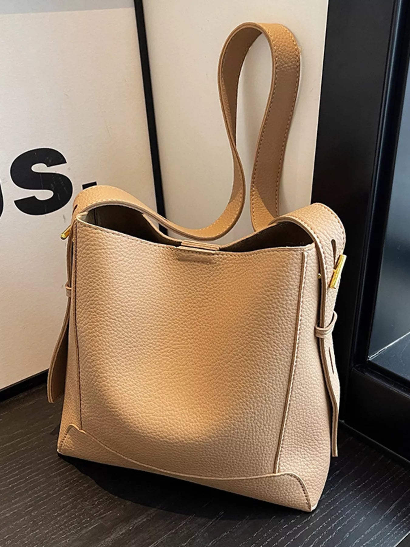 Leather Adjustable Strap Crossbody Bag for Women