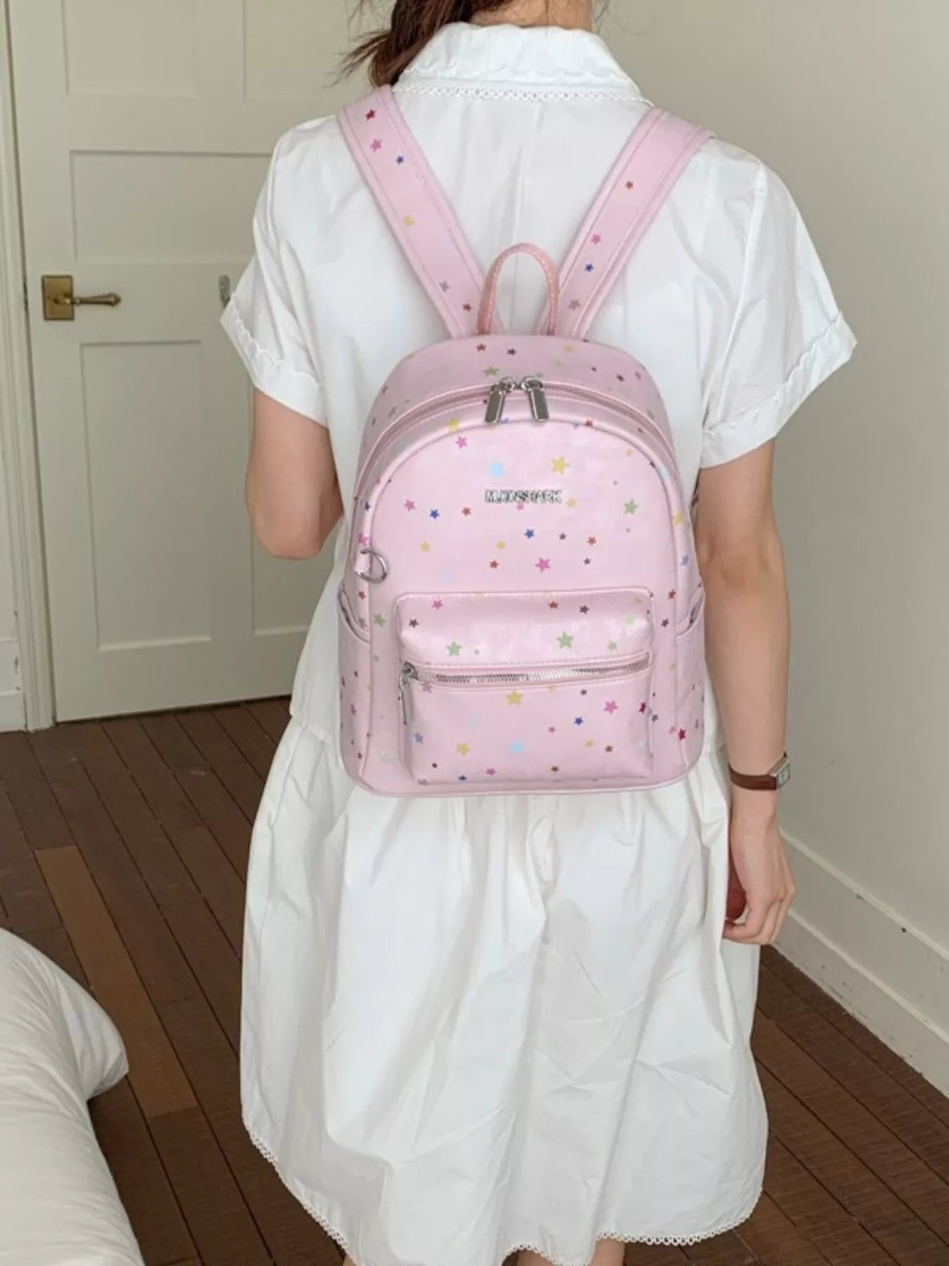 Star Pattern Backpack Bag for Women