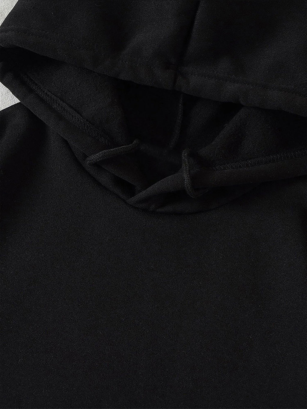 Graphic Drawstring Hoodie with Pocket in White for Women