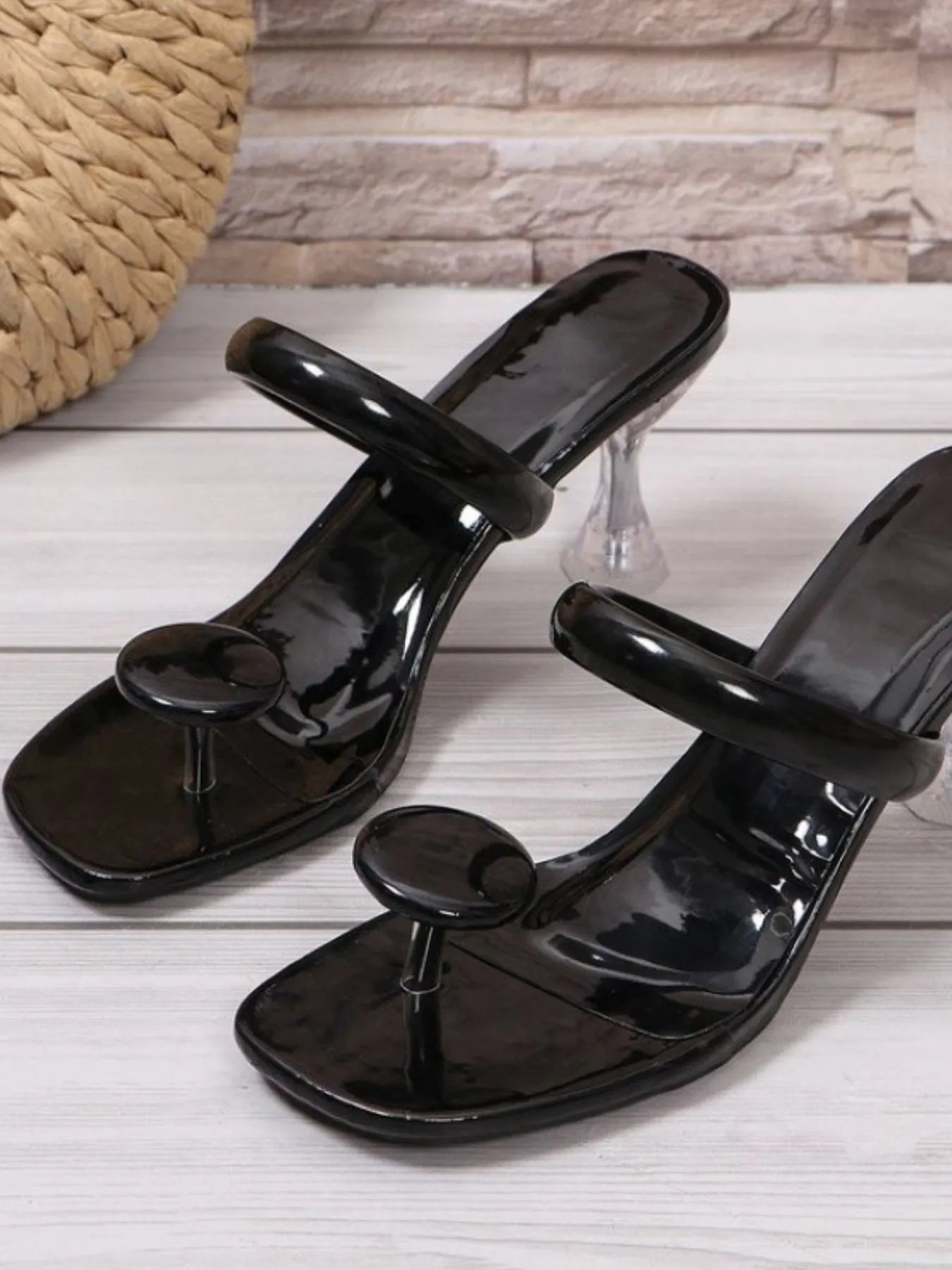 Jelly Ring Toe Sandals in Yellow for Women