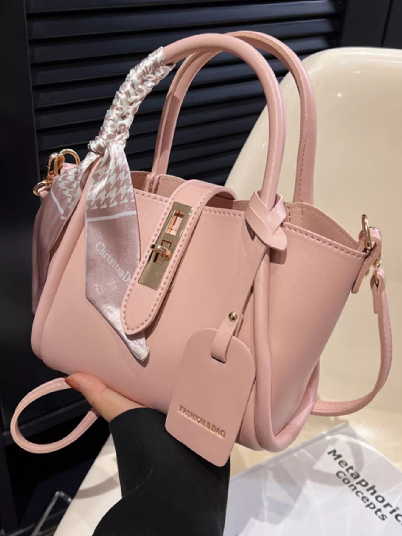 Top Handle Crossbody Bag in Pink for Women