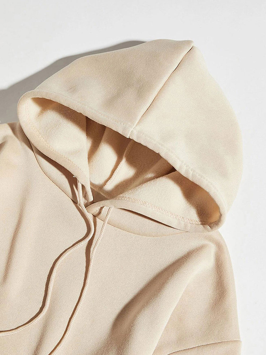 Merry Christmas Graphic Drawstring Hoodie in Chestnut in Blush Pink for Women