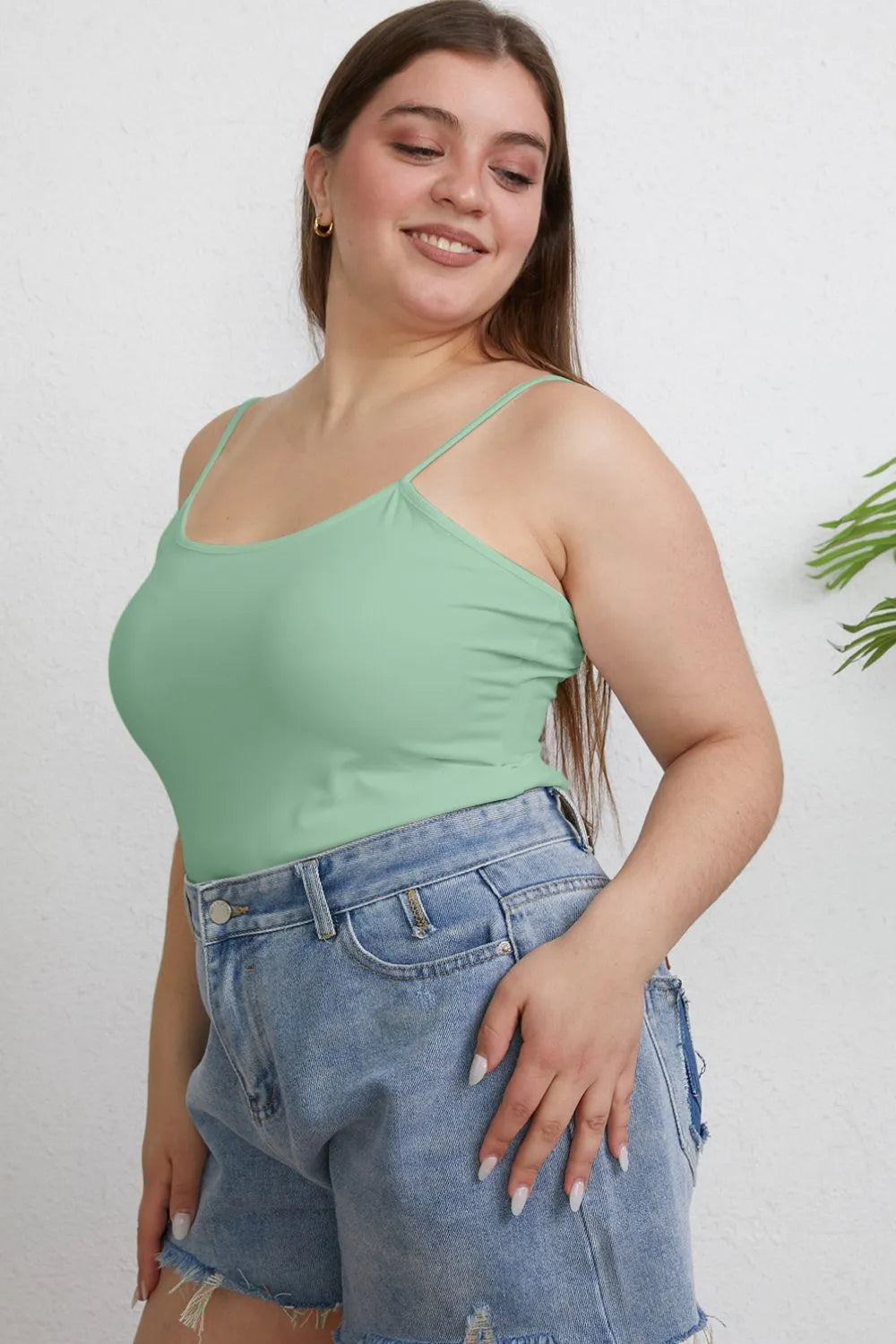 Round Neck Slim Cami Plus Size for Women