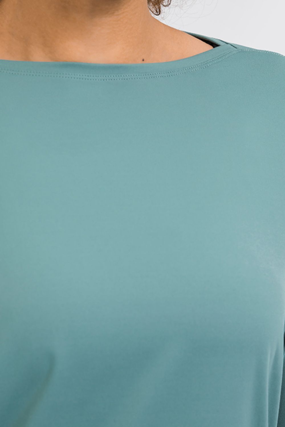 Loose Fit Active Top in Deep Teal for Women