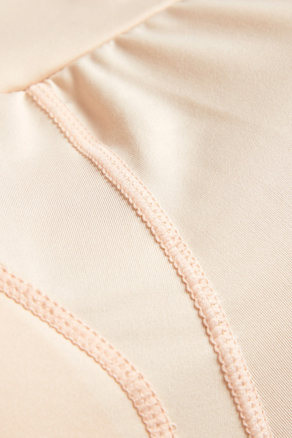 Plus Size High Waisted Pull-On Shaping Shorts in Apricot for Women