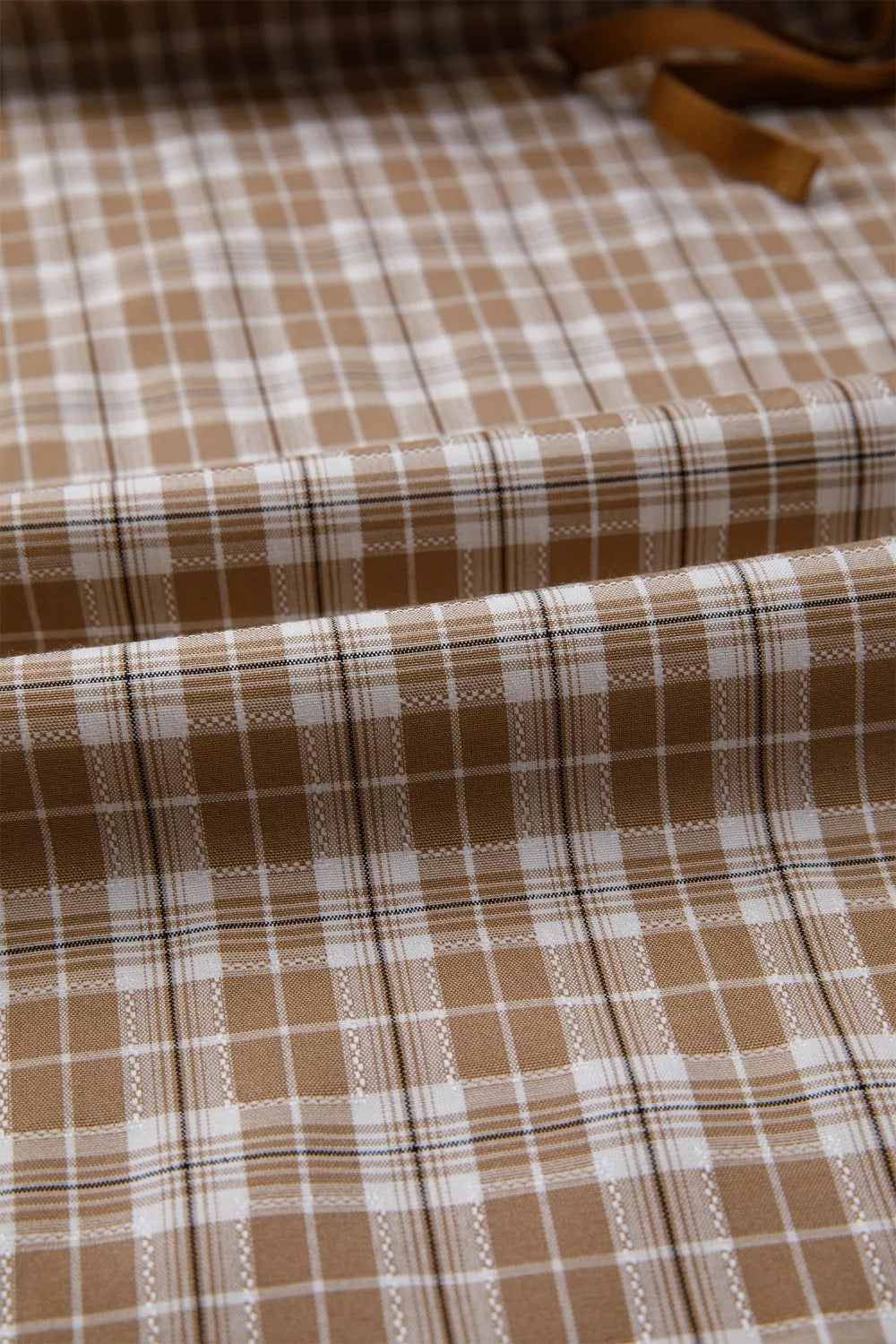 Plaid Print Tie Detail Casual Pants for Women