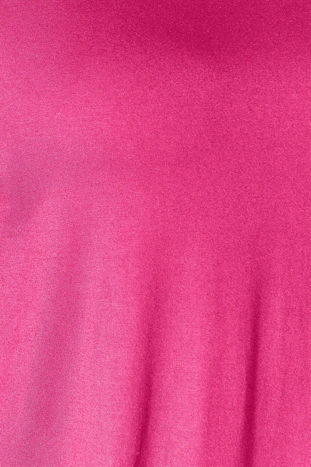 Plus Size Round Neck Slit Top and Pants Set in Hot Pink for Women