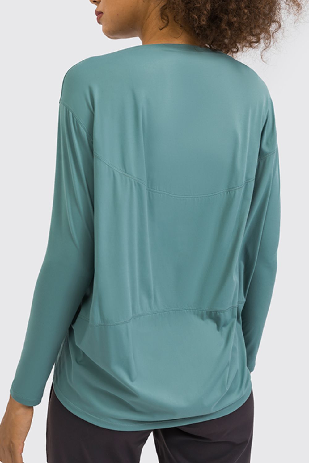 Loose Fit Active Top in Deep Teal for Women