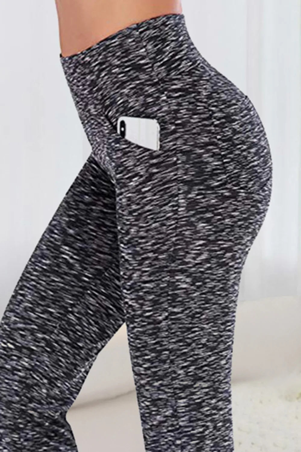 Pocketed High Waist Active Pants in Royal Blue for Women