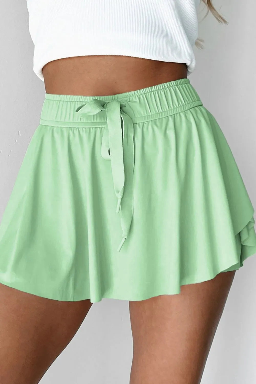 Drawstring Active Skorts for Women