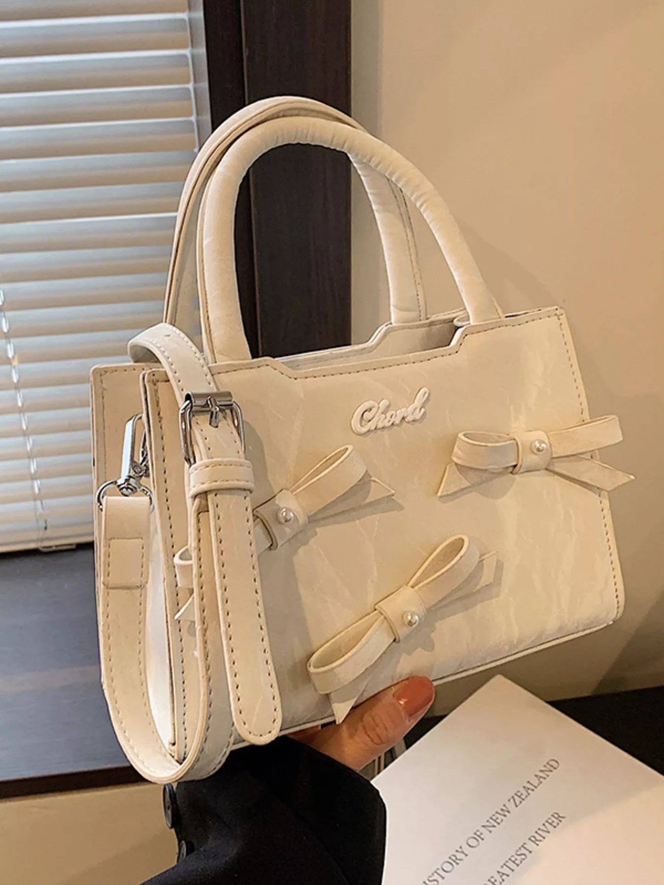 Bow Decor Crossbody Bag for Women