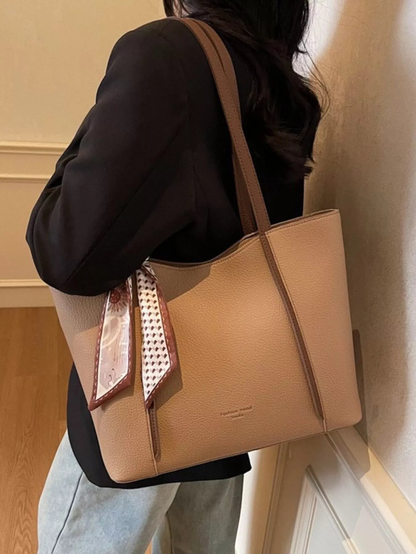 PU Leather Tote Bag for Women