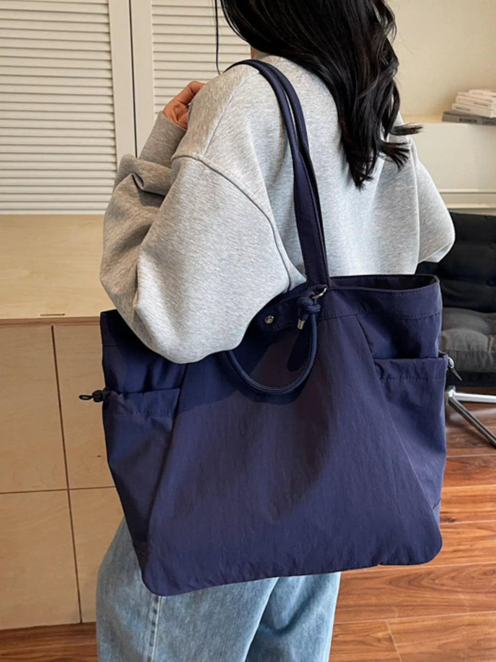 Nylon Lightweight Large Capacity Shoulder Bag for Women