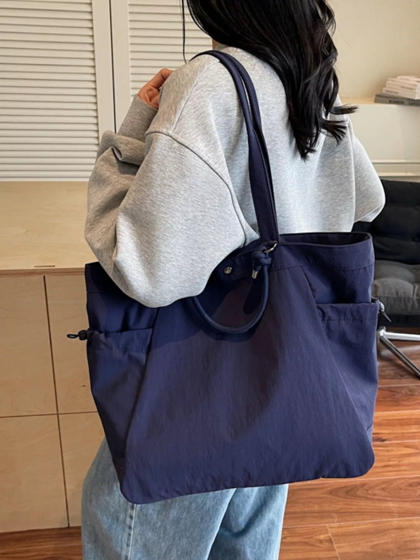 Nylon Lightweight Large Capacity Shoulder Bag for Women
