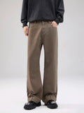 Wide Leg Jeans in Brown for Men