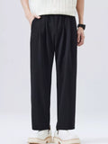 Casual Loose Fit Pants Plus Size in Black for Men
