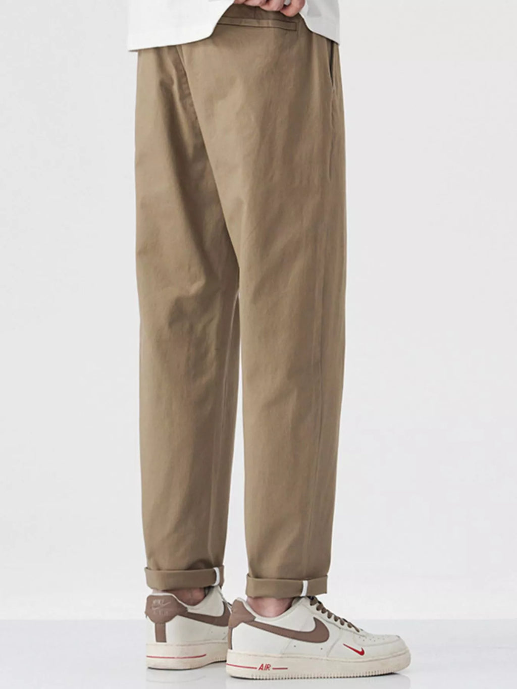 Loose Fit Pants in Khaki for Men