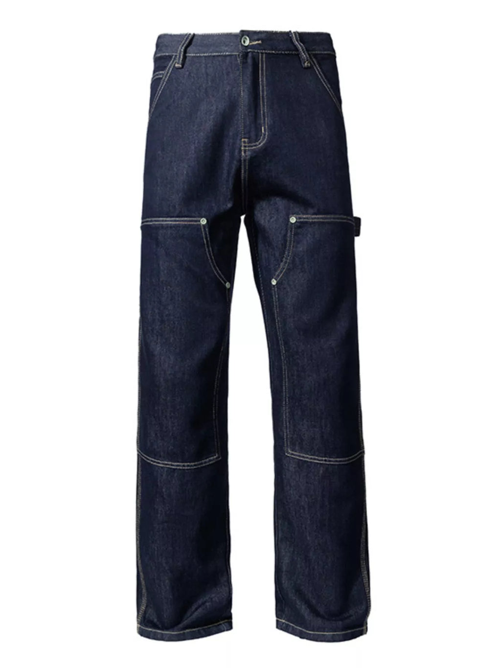 Wide Leg Jeans in Dark Navy for Men