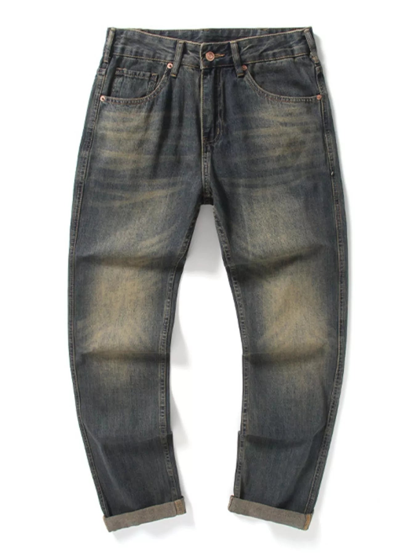 Relaxed Fit Jeans in French Blue for Men