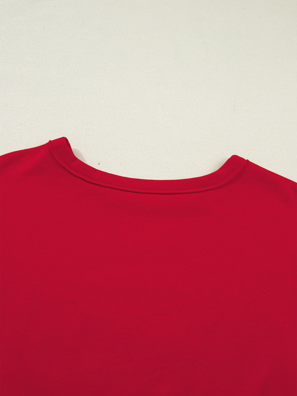 Georgie Letter Raw Seam Drop Shoulder Loose Tee for Women