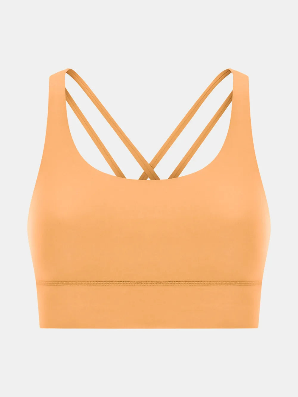 Crisscross Scoop Neck Active Tank in Pastel Blue for Women