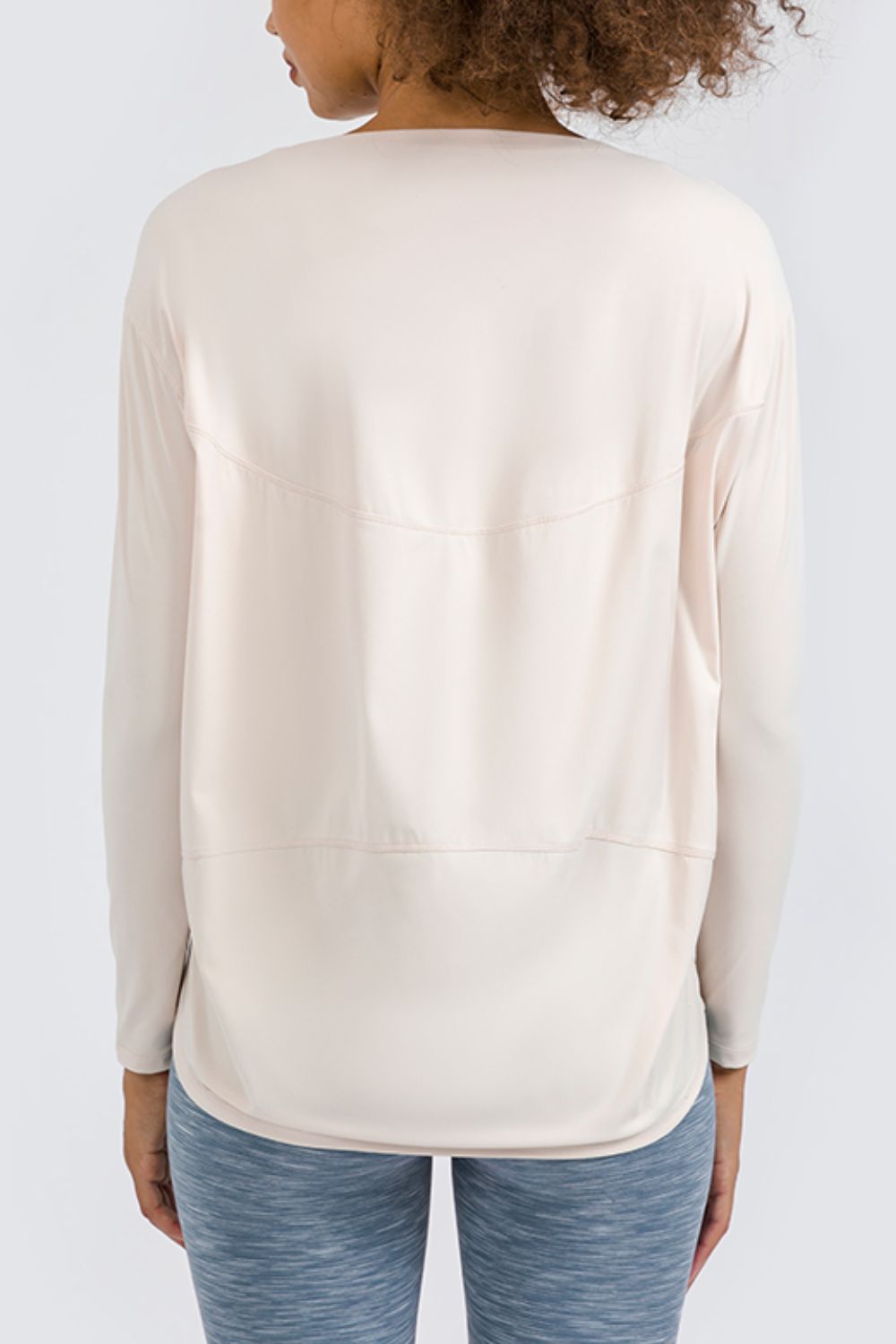 Loose Fit Active Top in Mustard for Women