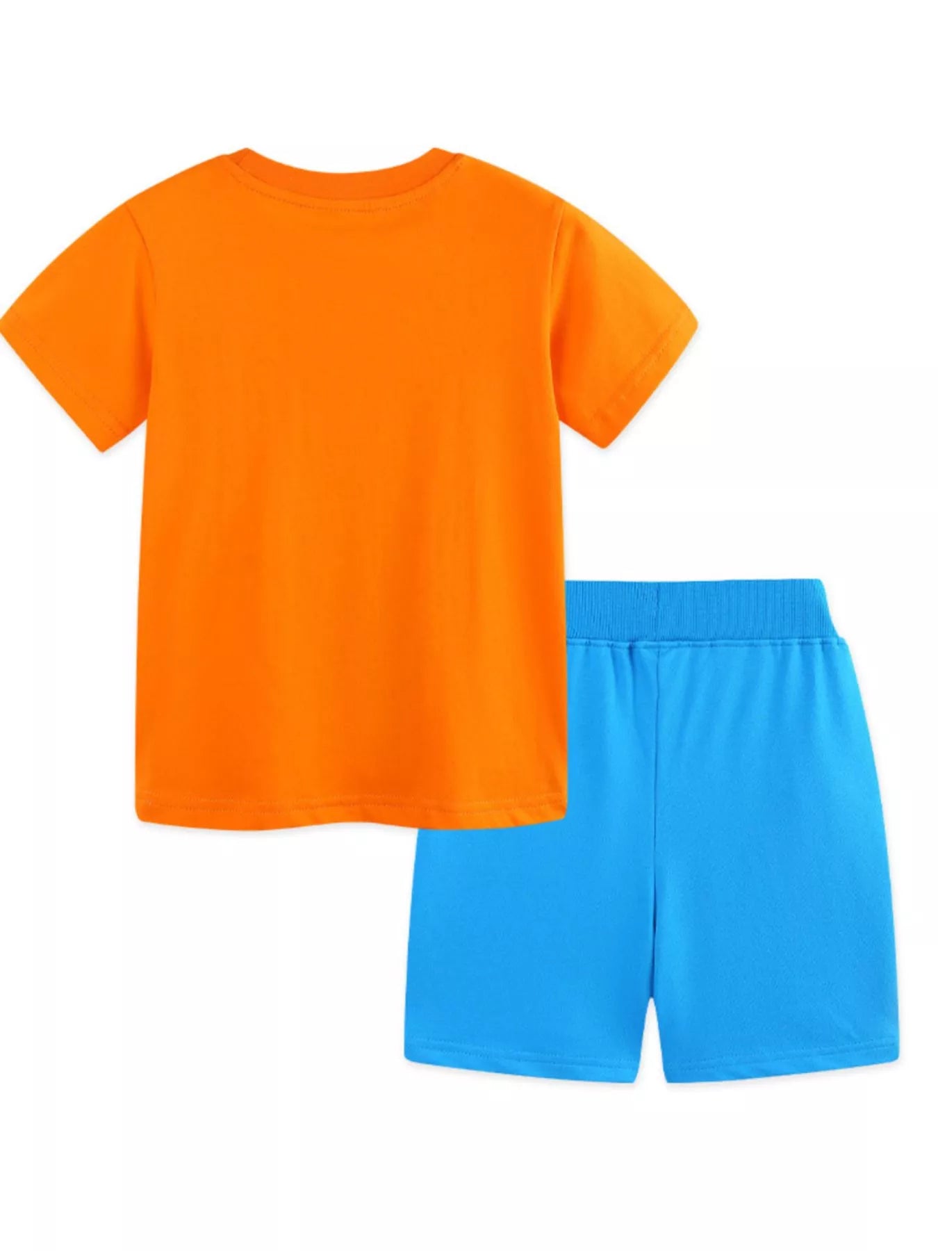 Love Travel Train Print Casual Set for Boys