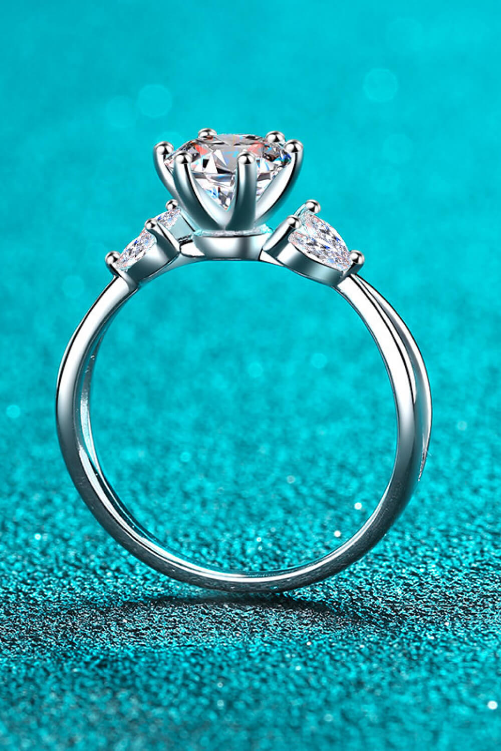 Come with Me 1 Carat Moissanite Ring in Silver for Women