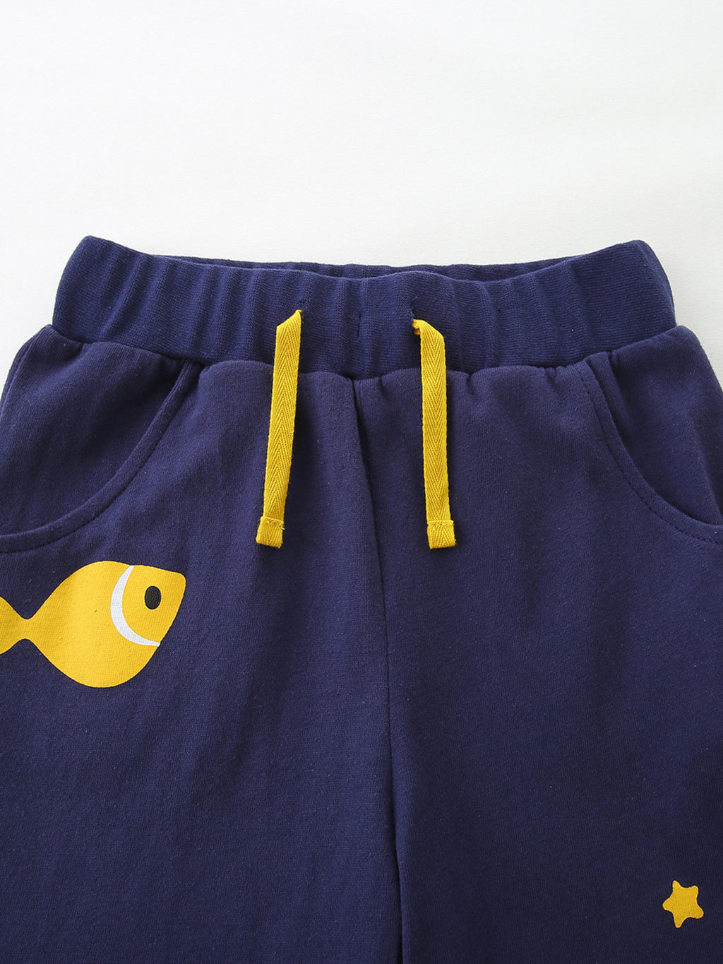 Octopus Graphic Tee and Shorts Set in Navy for Boys