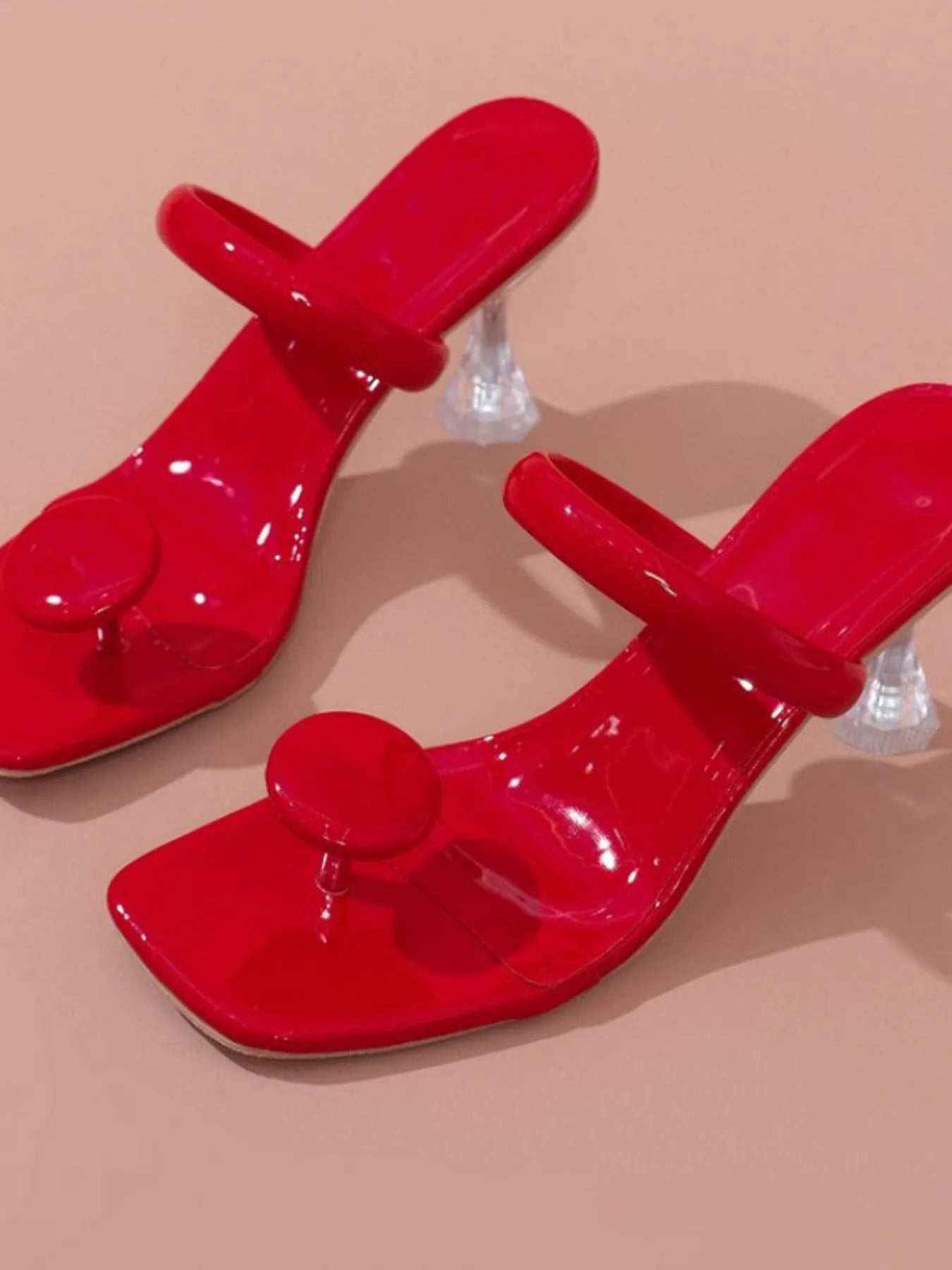 Jelly Ring Toe Sandals in Black for Women