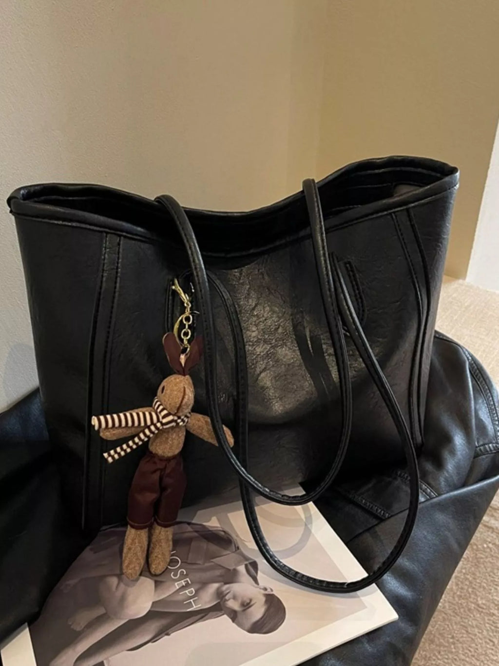 Leather Tote Shoulder Bag for Women