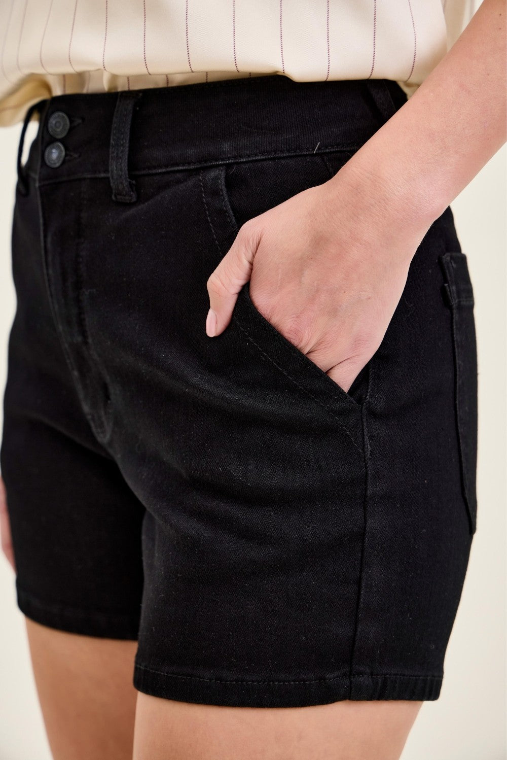 High-Waisted Trouser Shorts for Women