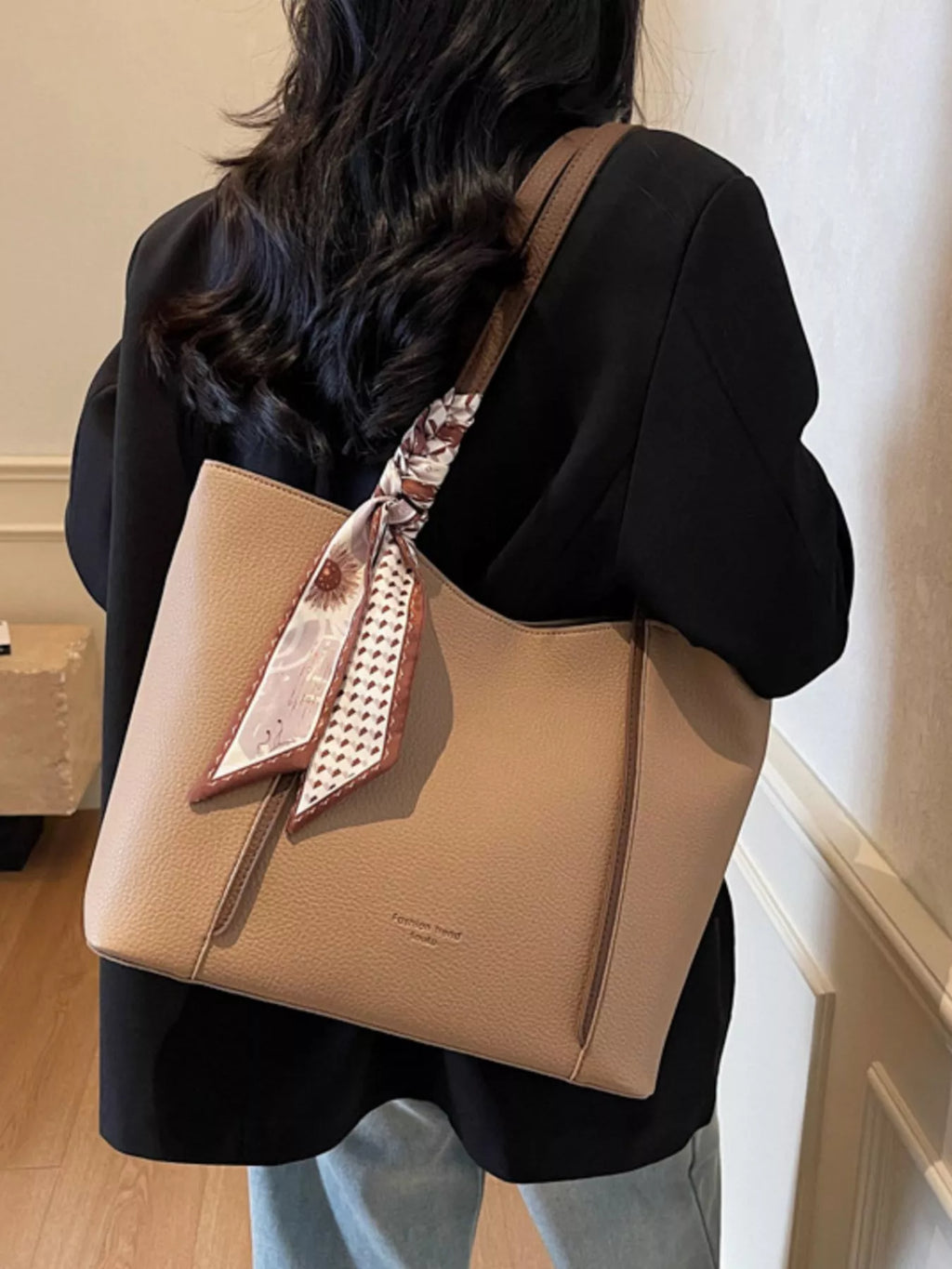 PU Leather Tote Bag for Women
