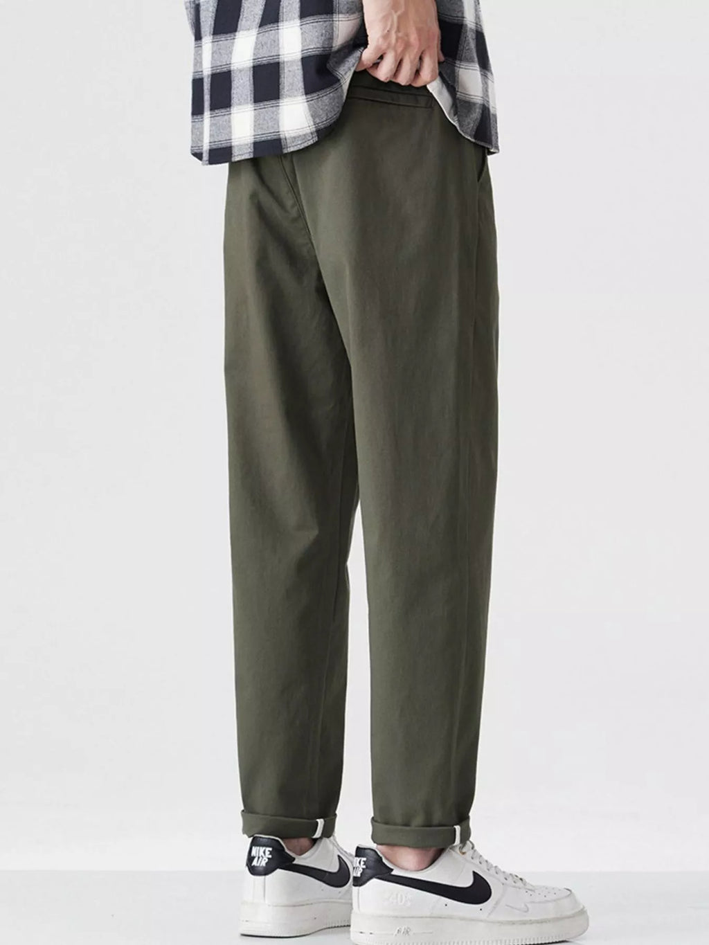 Loose Fit Pants in Dark Gray for Men