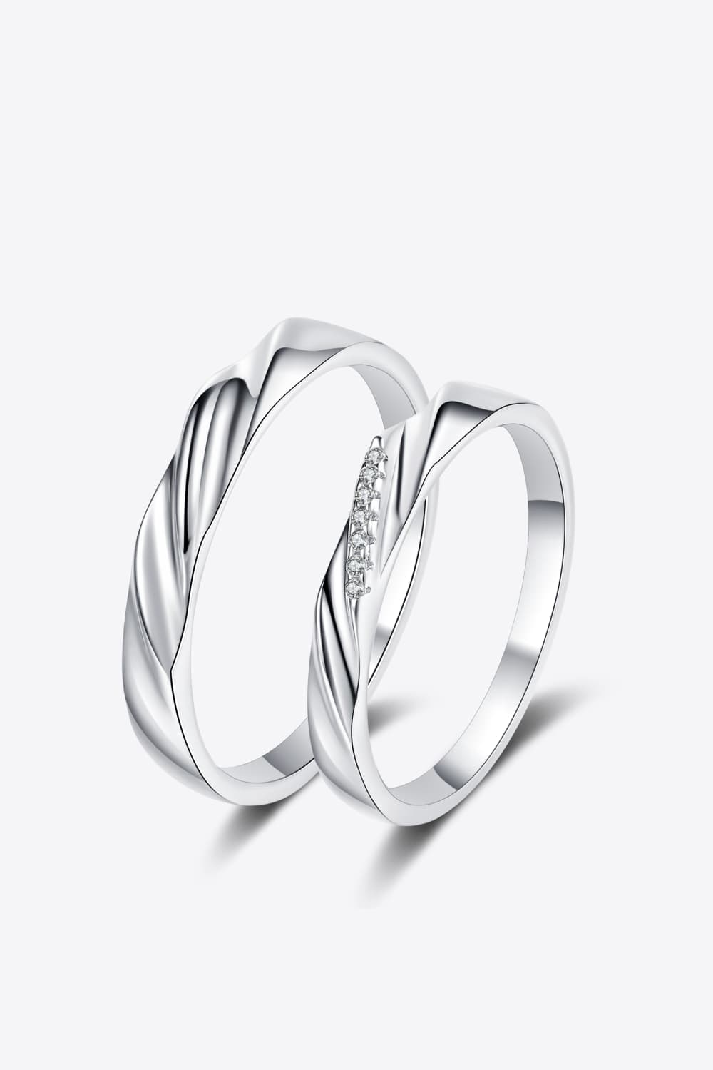Minimalist 925 Sterling Silver Rhodium-Plated Ring in Men for Women