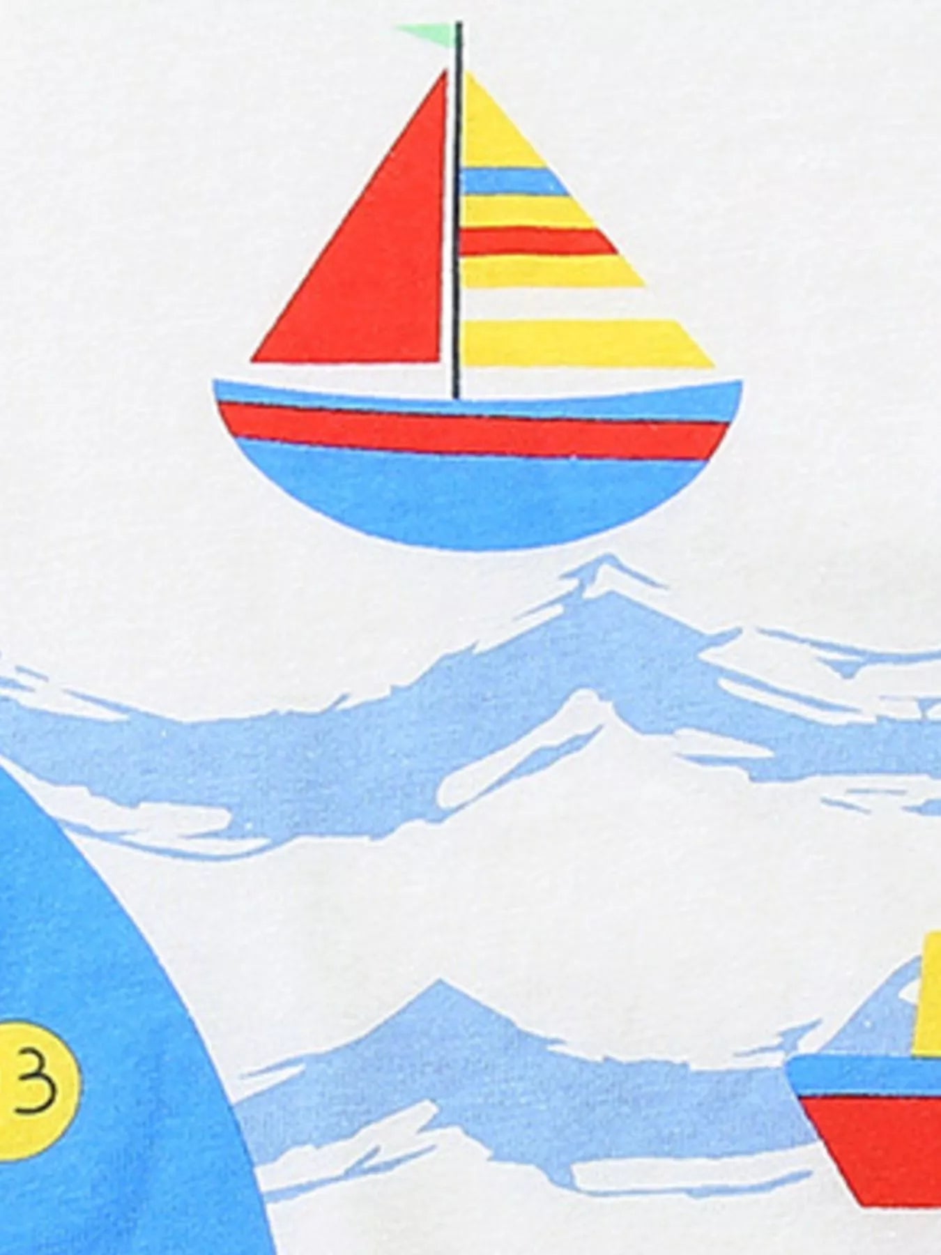 Nautical Adventure Tee and Shorts Set in White for Boys