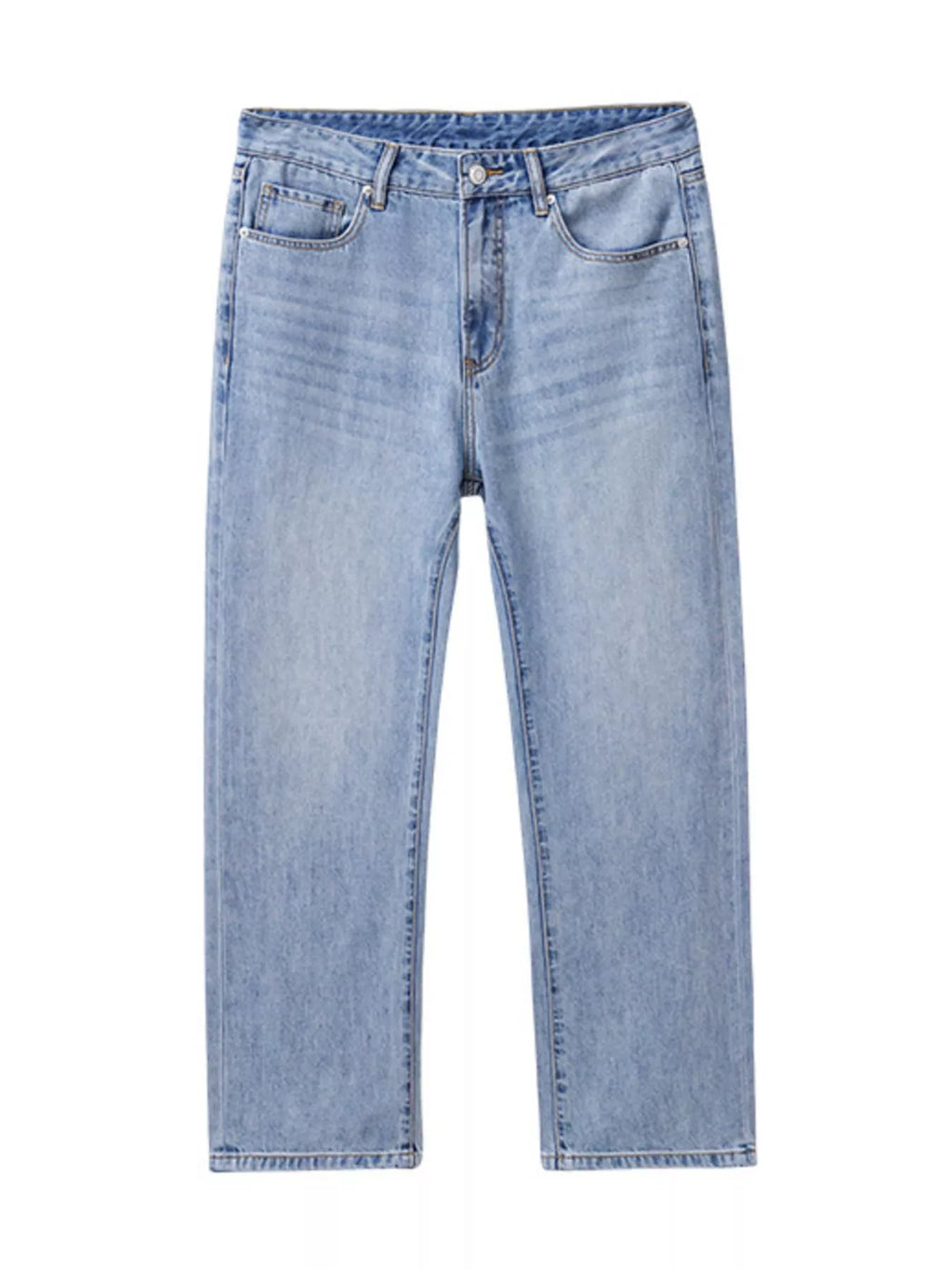Wash Relaxed Fit Jeans in Light Blue for Men