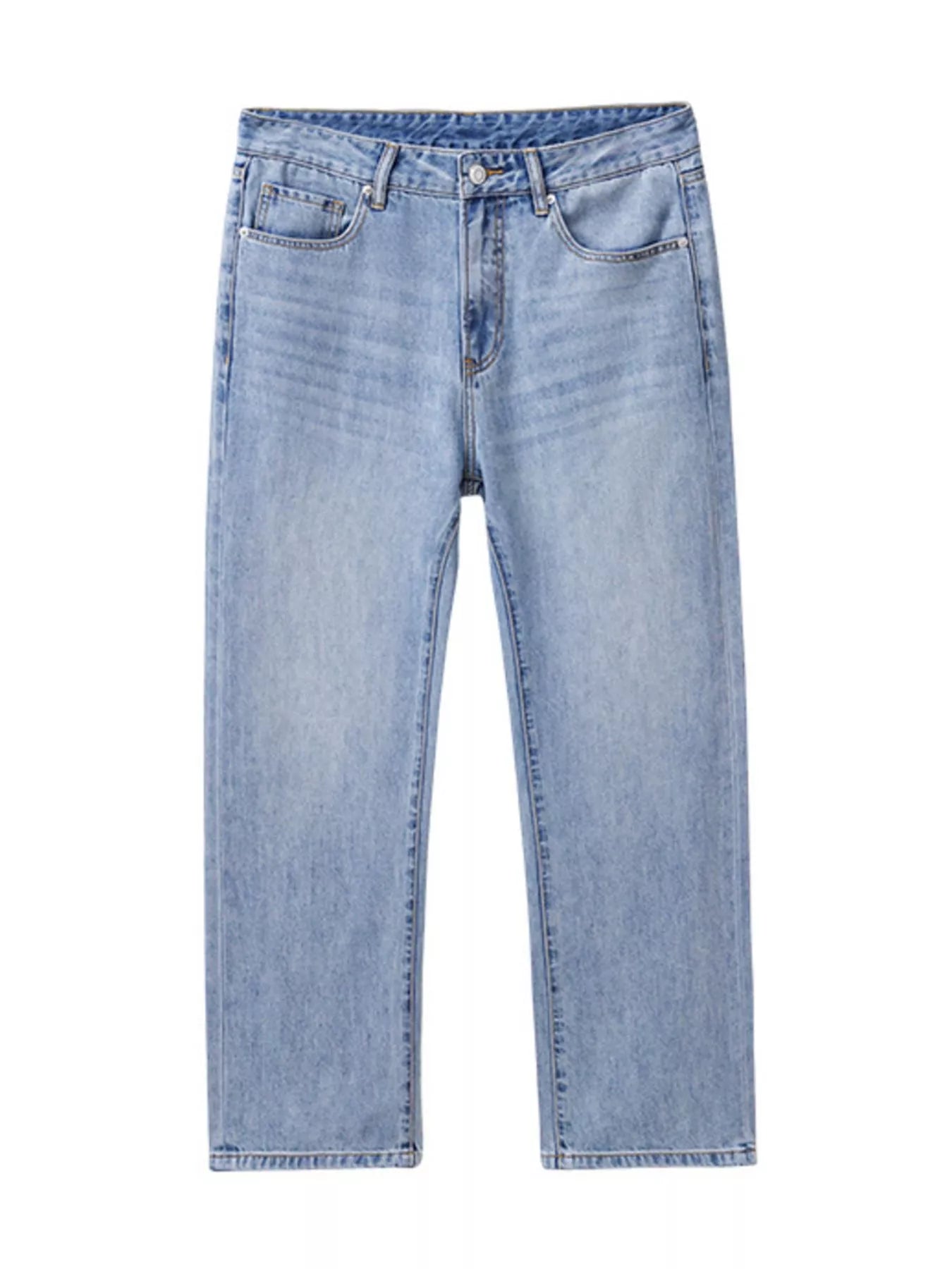 Wash Relaxed Fit Jeans in Light Blue for Men