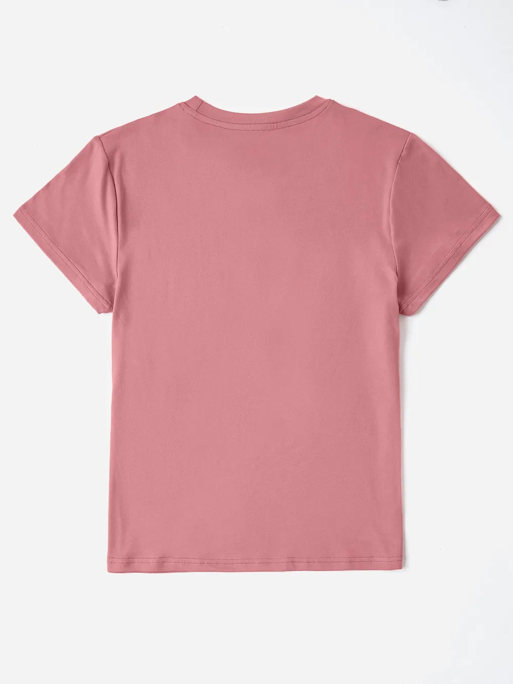 Los Angeles California Round Neck T-Shirt in Dusty Pink for Women