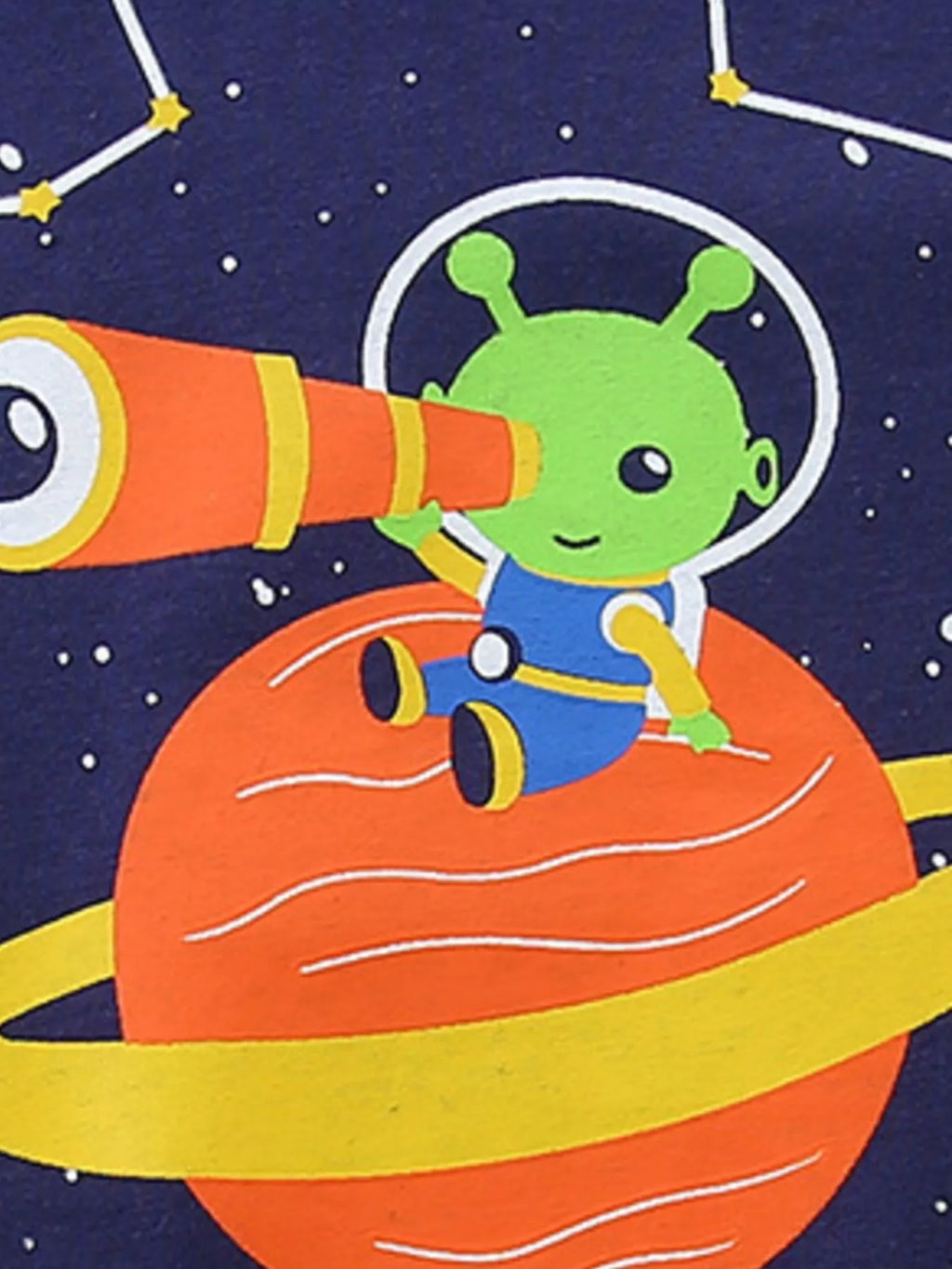 Astronaut Graphic Tee & Shorts Set in Dark Navy for Boys